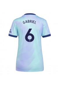 Arsenal Gabriel Magalhaes #6 Voetbaltruitje 3e tenue Dames 2024-25 Korte Mouw